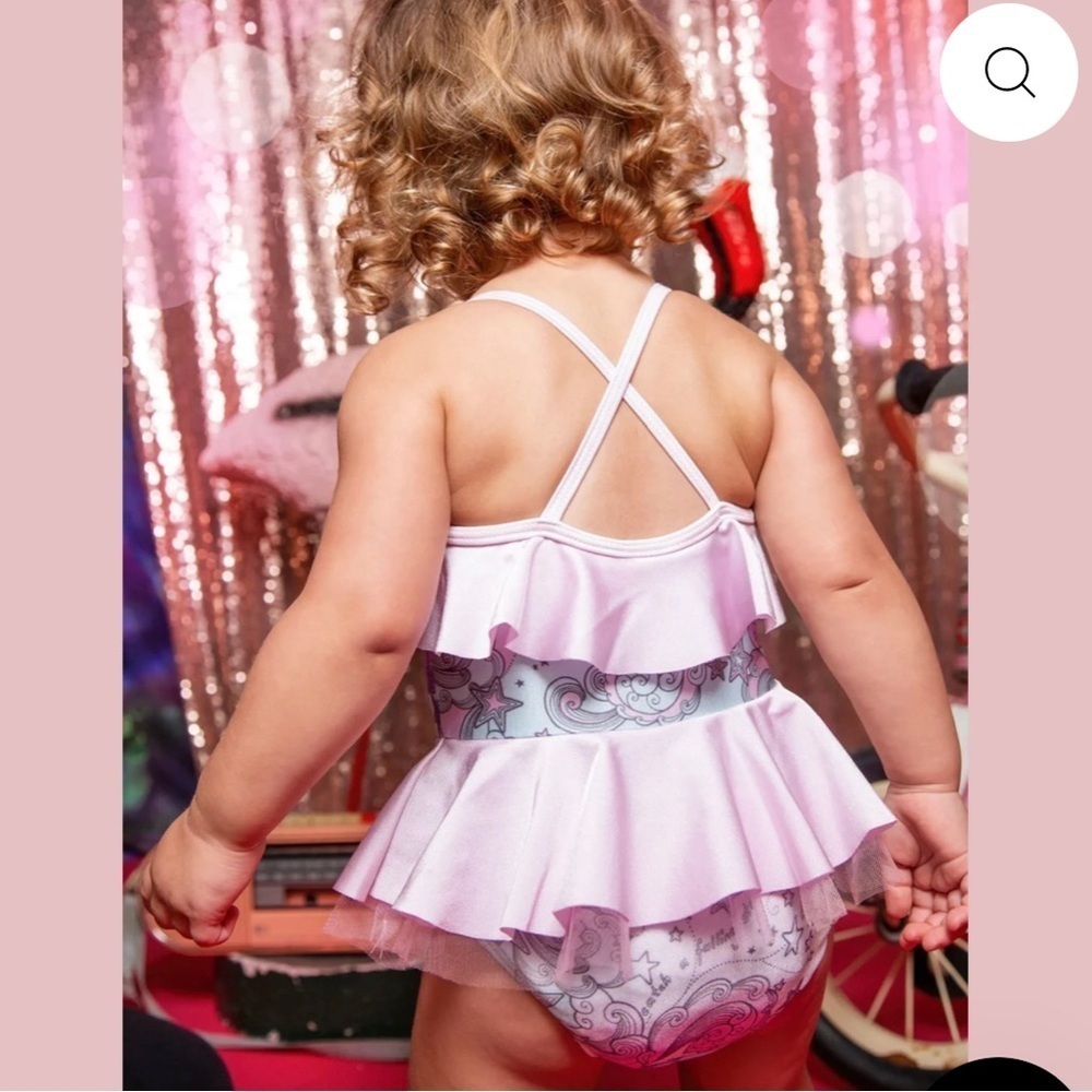 Tutu Du Monde Lavender Kids Swim One Piece - Picture 3 of 6